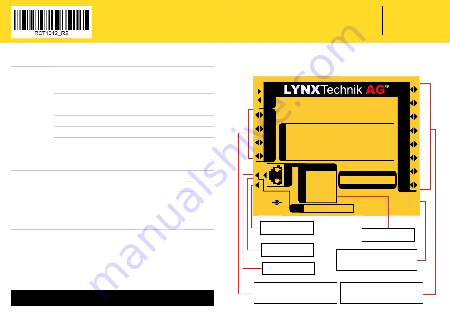 LYNXTechnik yellobrik RCT 1012 Скачать руководство пользователя страница 1