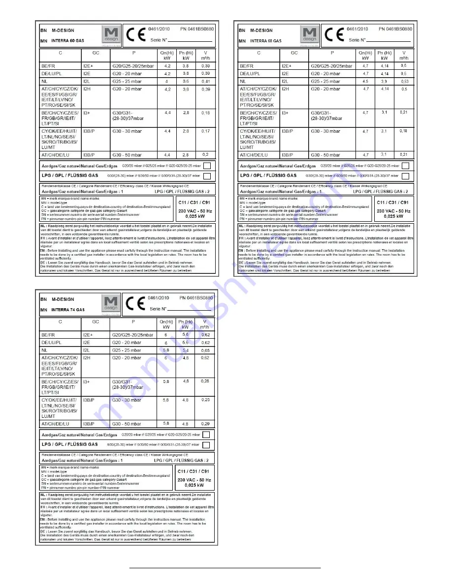 M Design INTERRA 60 Installation Manual Download Page 18