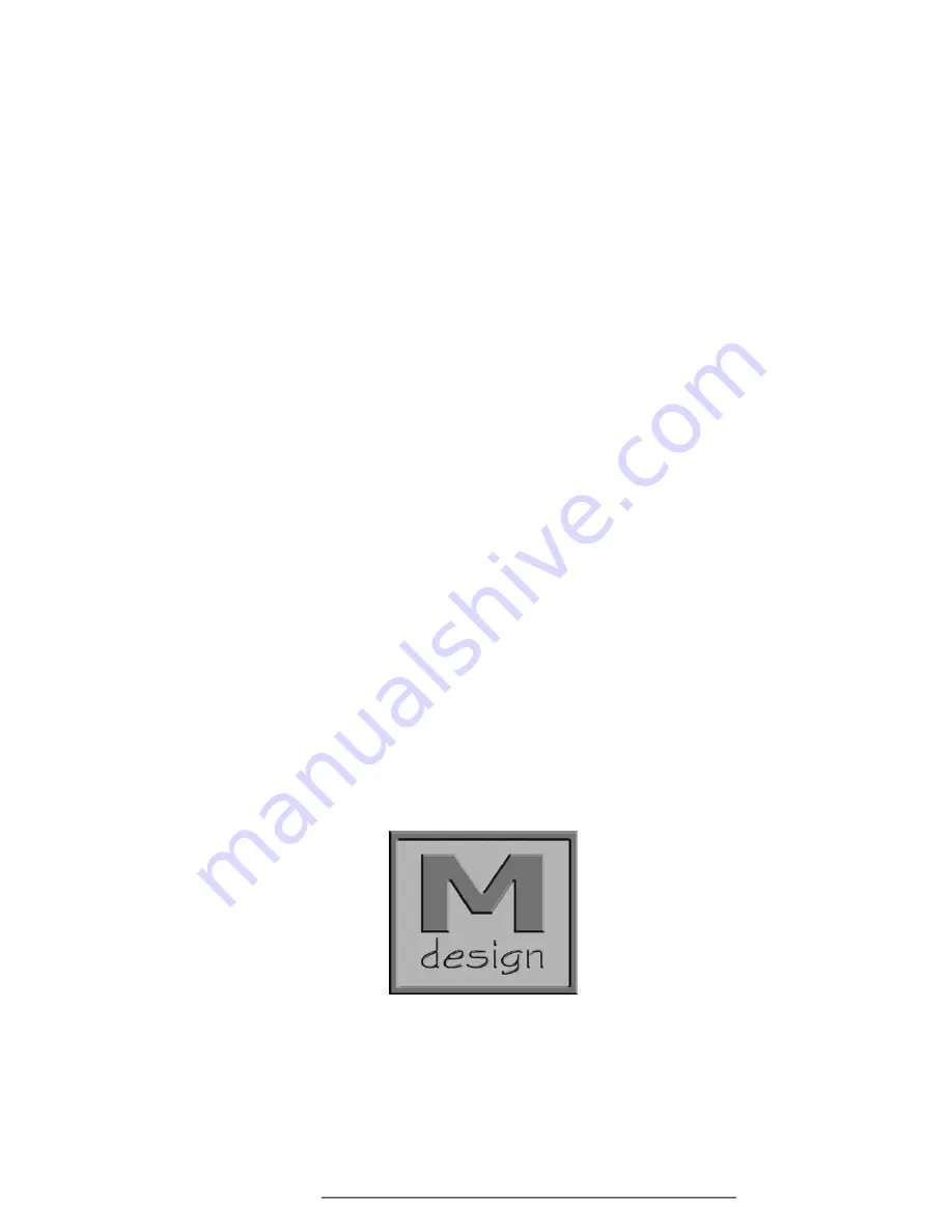 M Design LUNA GOLD 800DC Installation Manual And User'S Manual Download Page 2