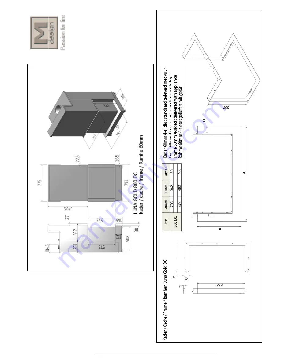 M Design LUNA GOLD 800DC Installation Manual And User'S Manual Download Page 19