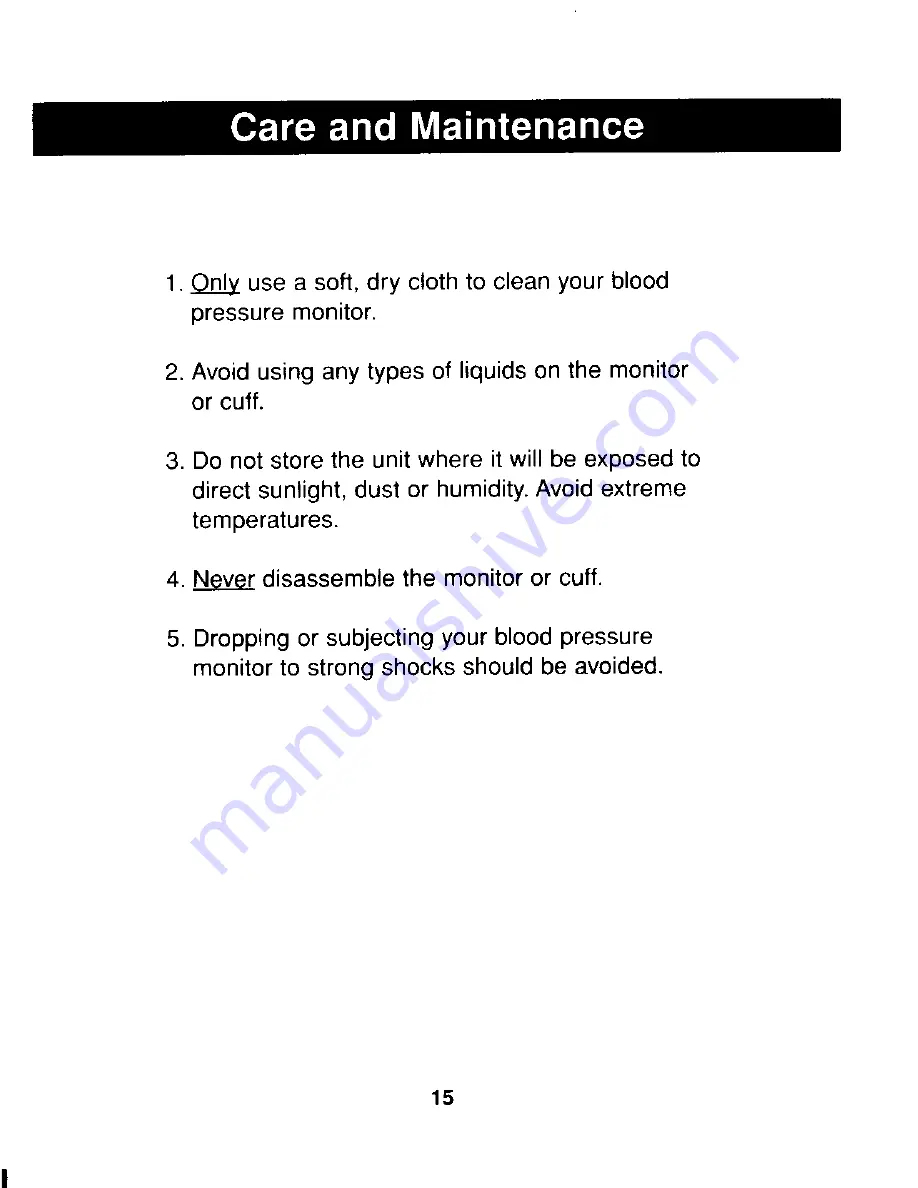 MABIS 004-203-001 Instruction Manual Download Page 17