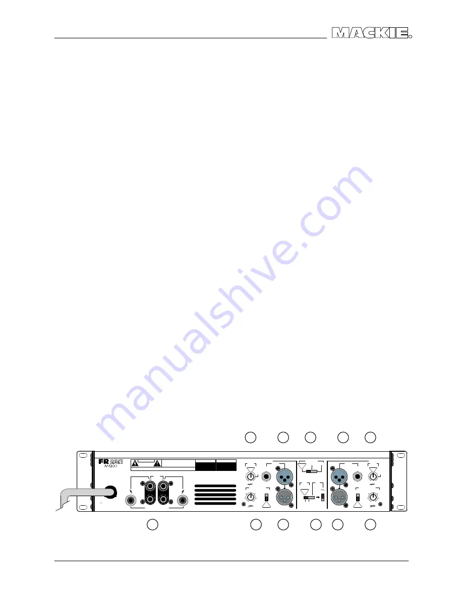 Mackie FAST RECOVERY M-1200 Service Manual Download Page 45