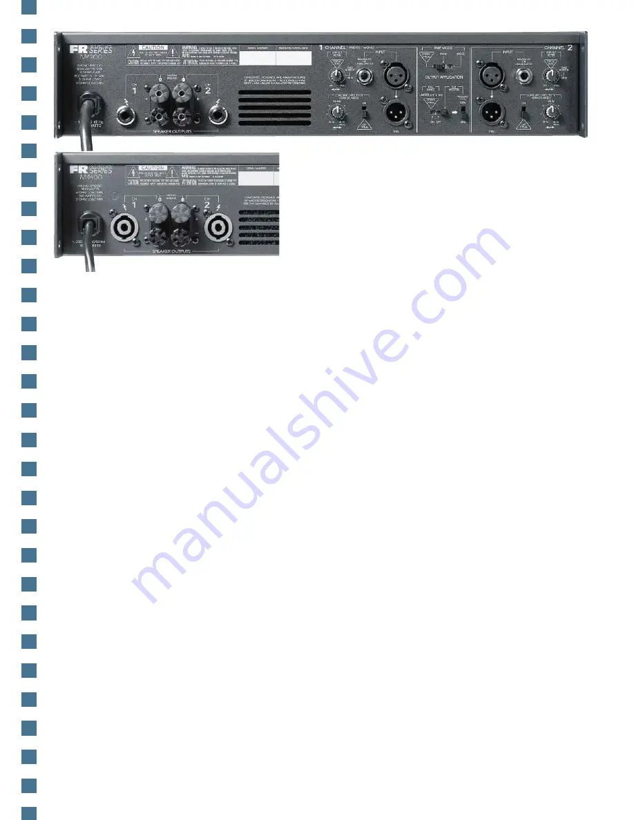 Mackie FR Series M-1200 Architects And Engineers Specifications Download Page 5