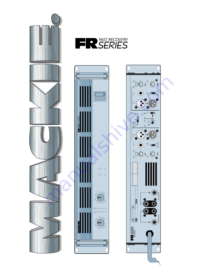 Mackie FR Series M-1200 Owner'S Manual Download Page 1