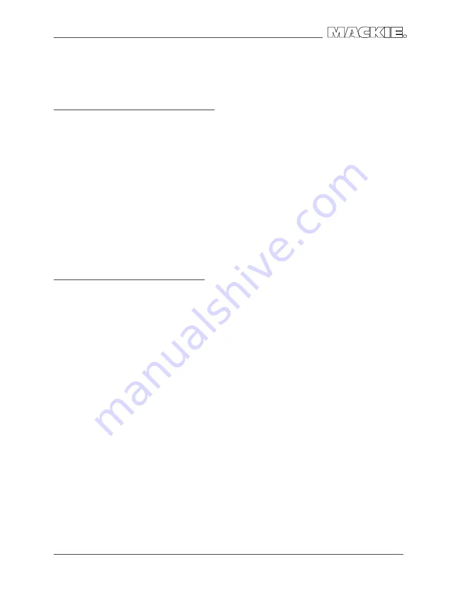 Mackie FR Series M-1200 Service Manual Download Page 13