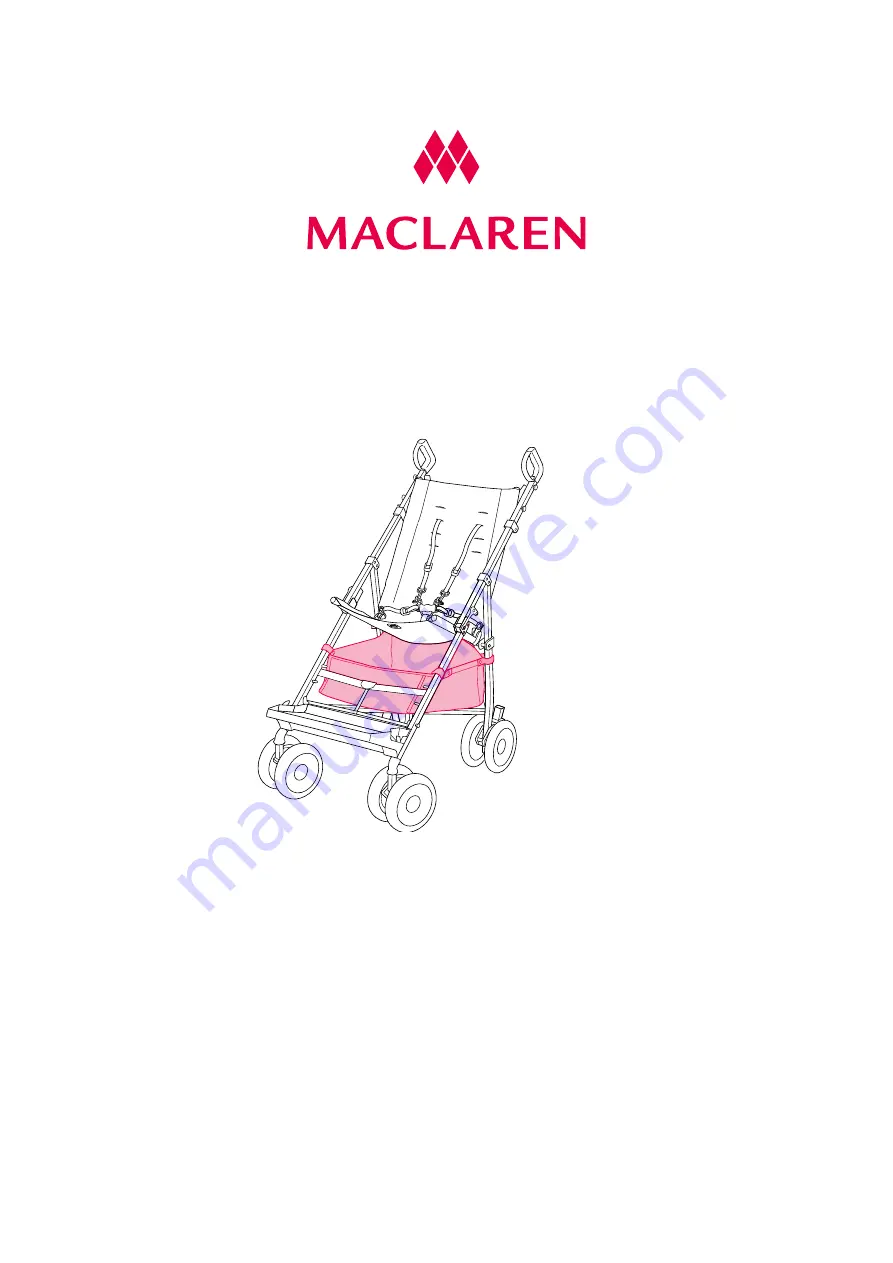 Maclaren Major Elite Shopping Basket Manual Download Page 1