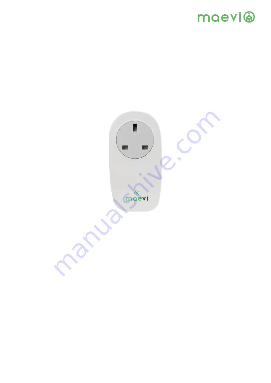 Maevi Smart Plug Quick Start Manual Download Page 1