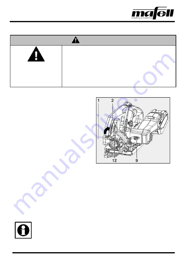 Mafell K 65 18M bl Operating/Safety Instructions Manual Download Page 83