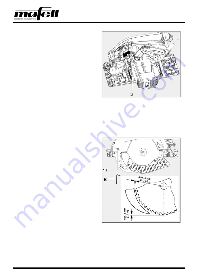 Mafell K85Ec Operating/Safety Instructions Manual Download Page 46