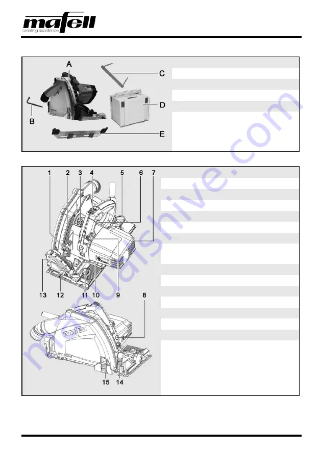 Mafell MT55cc Operating/Safety Instructions Manual Download Page 6