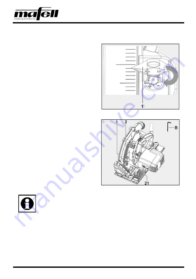 Mafell MT55cc Operating/Safety Instructions Manual Download Page 48