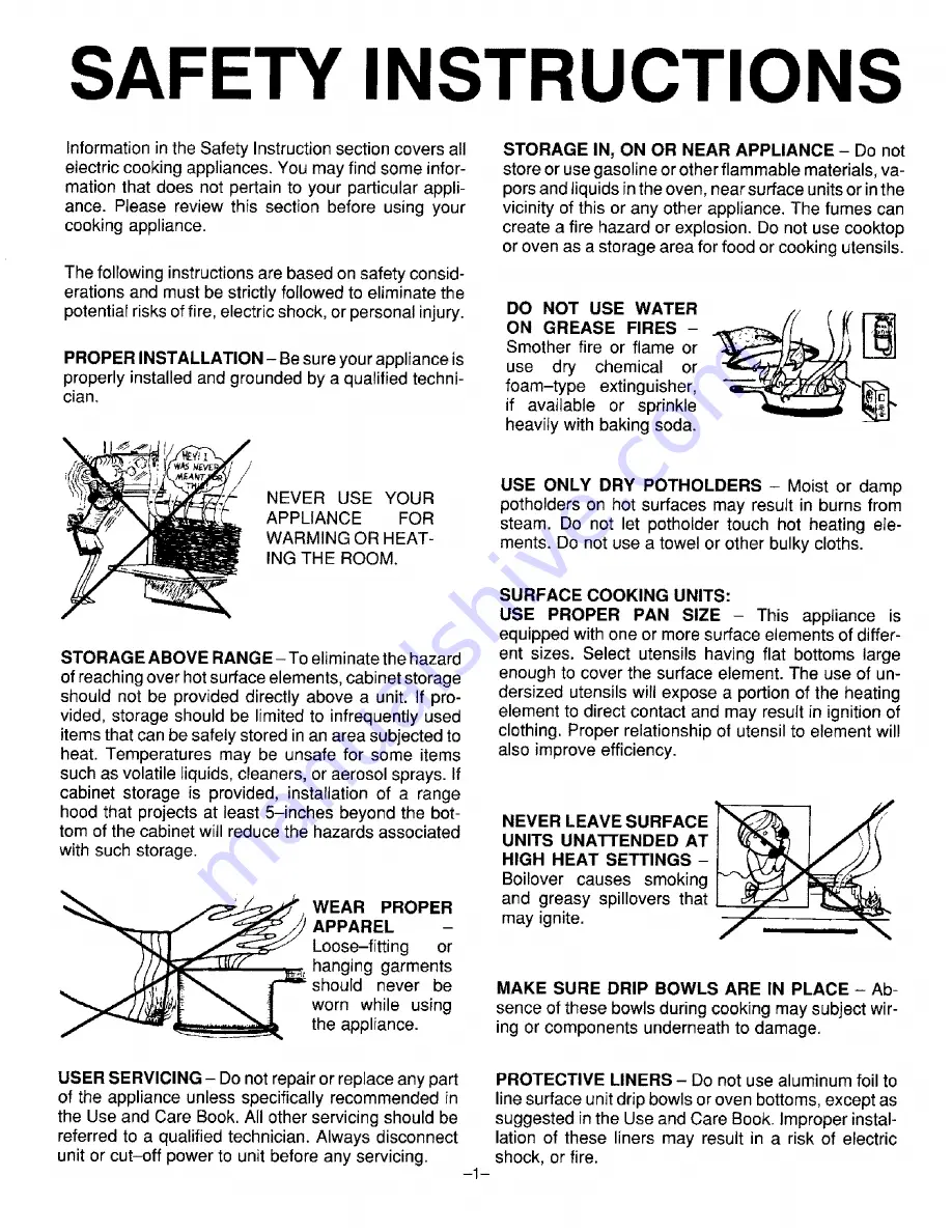 Magic Chef 3510KRA Use And Care Manual Download Page 2