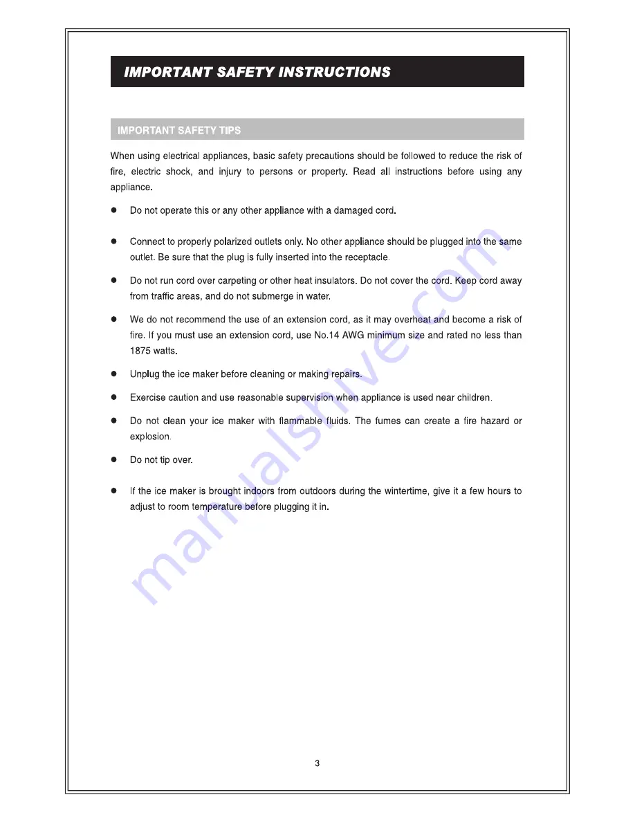 Magic Chef HNIM27SV User Manual Download Page 5