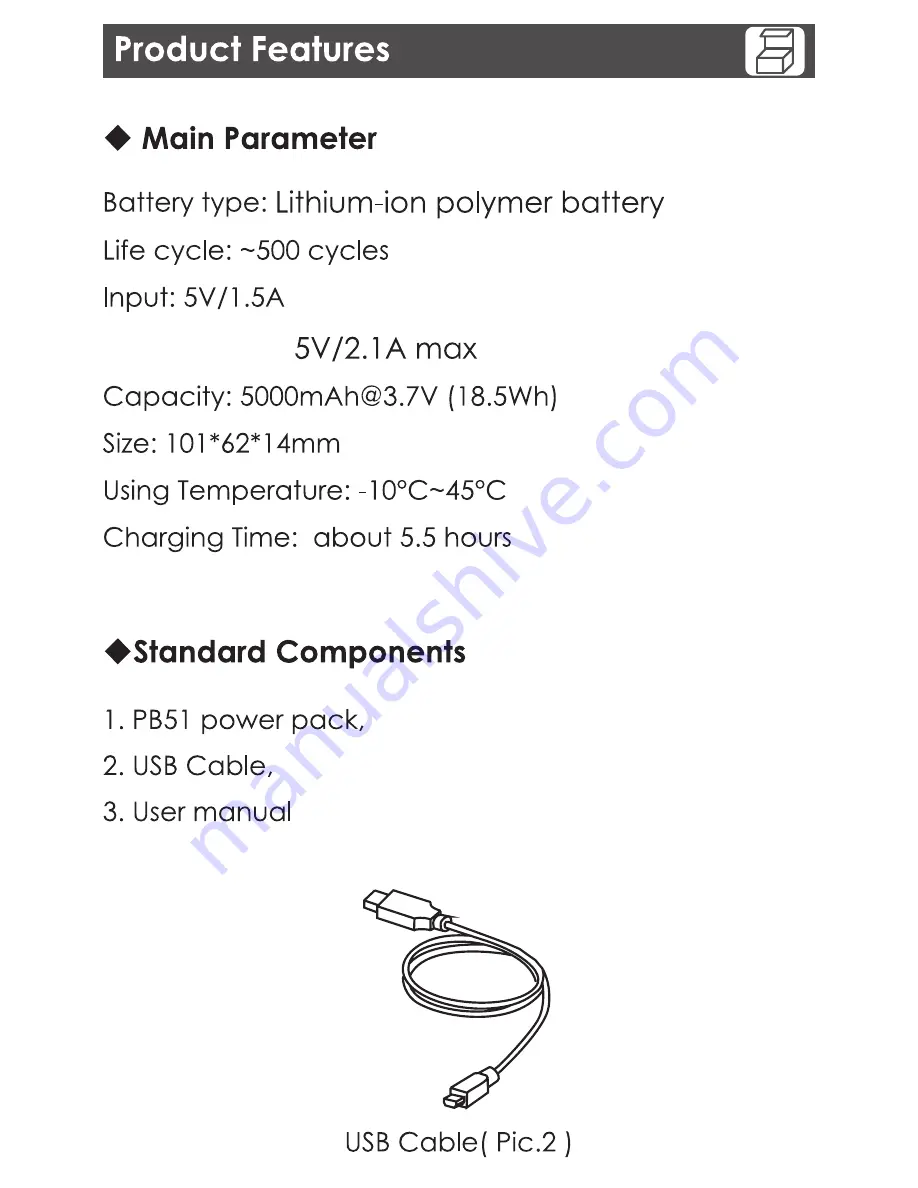 Magnasonic PB51 User Manual Download Page 2