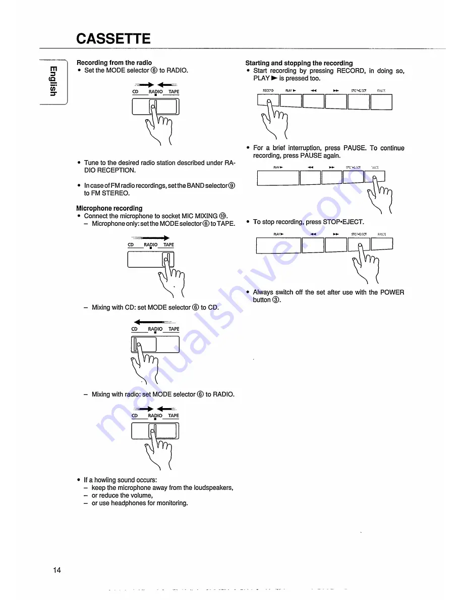 Magnavox AZ 9340 User Manual Download Page 14