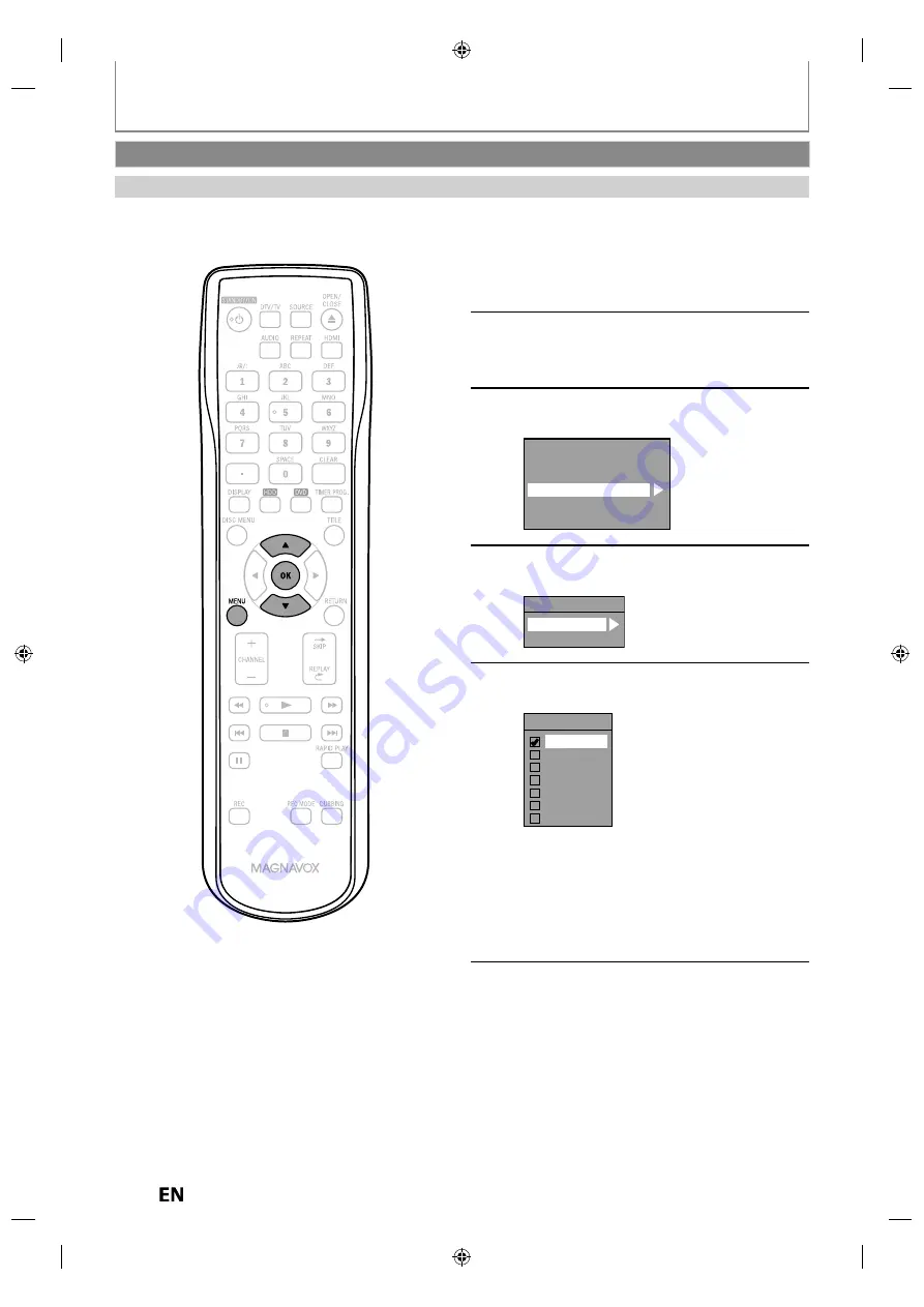 Magnavox MDR515H Owner'S Manual Download Page 38