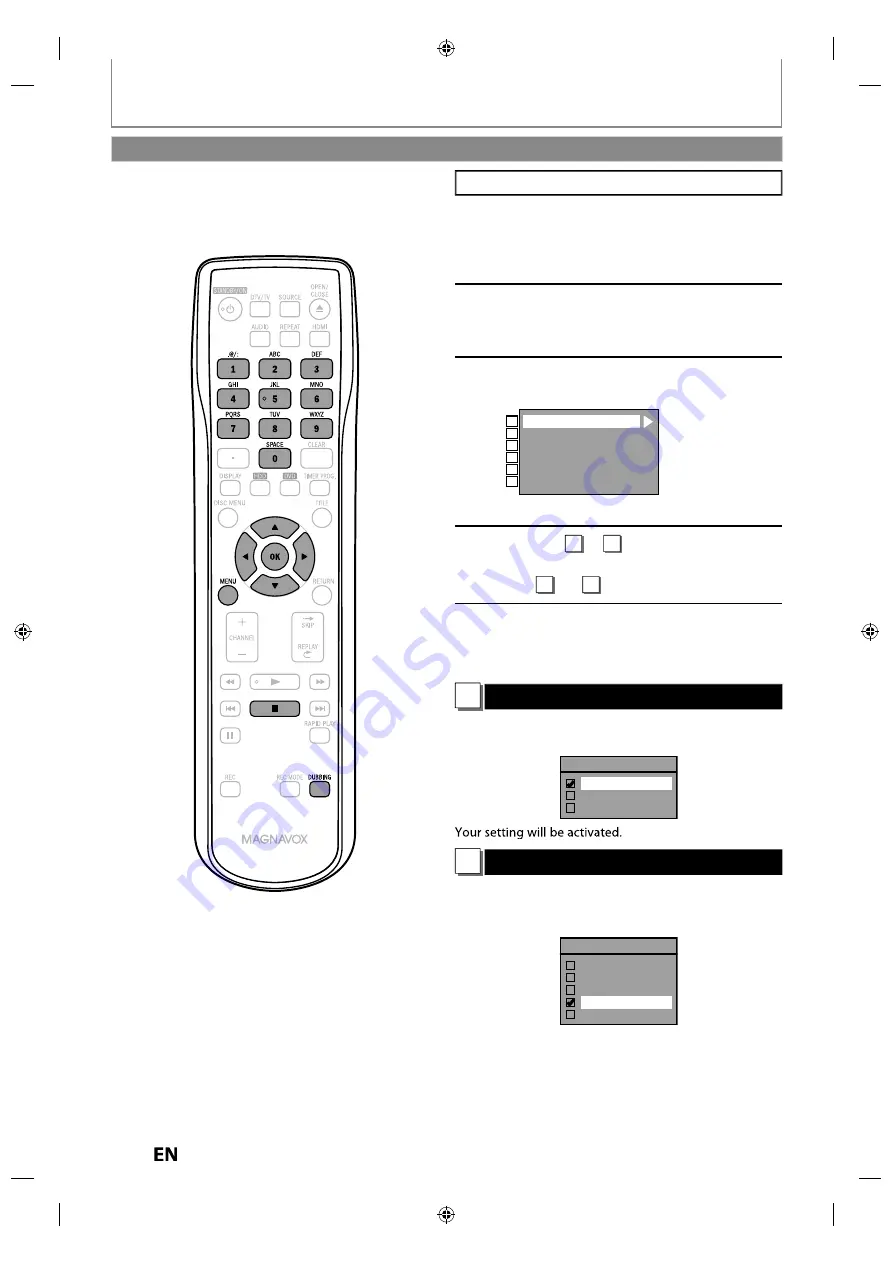 Magnavox MDR515H Скачать руководство пользователя страница 108