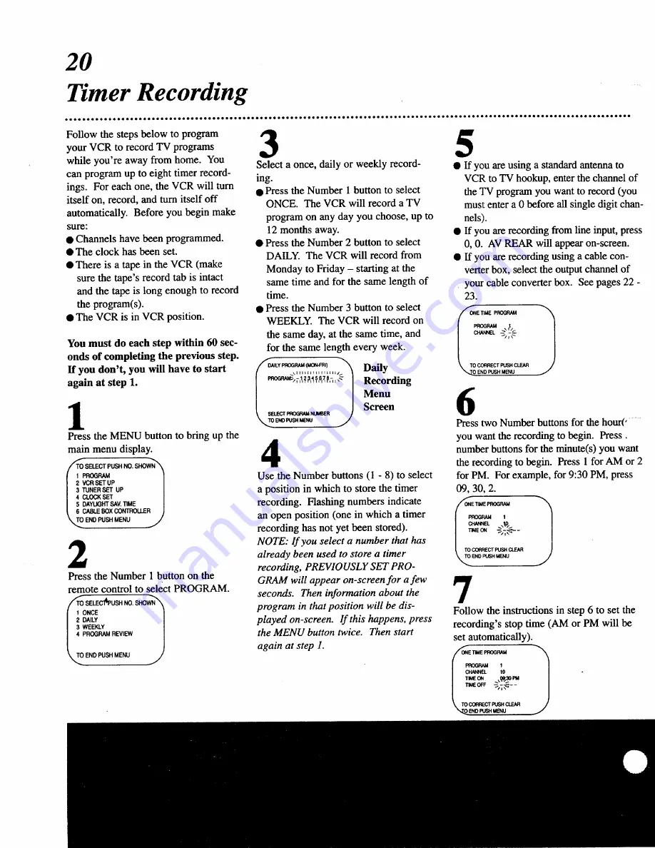 Magnavox VRT642 Owner'S Manual Download Page 20