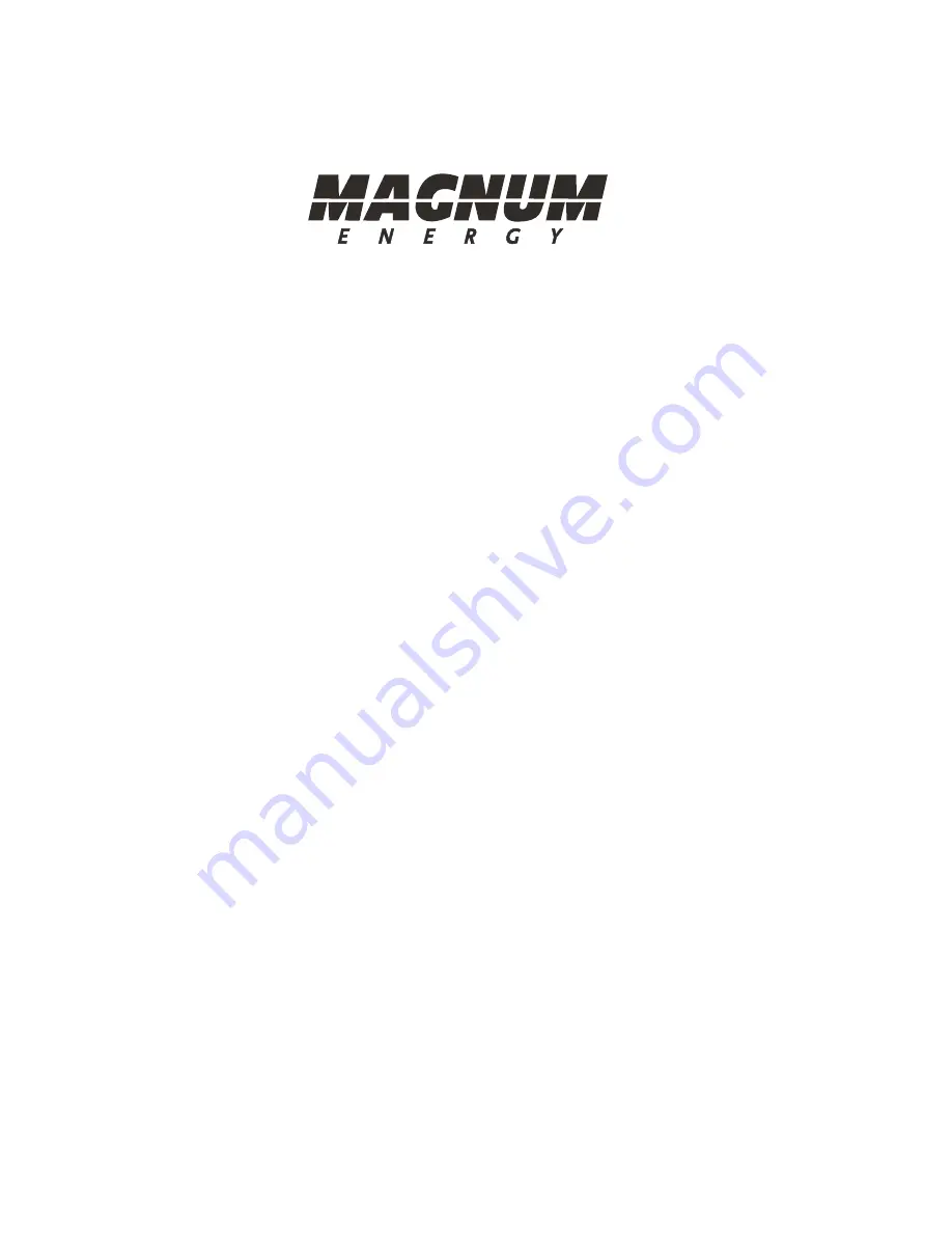 Magnum Energy ME-RTR Owner'S Manual Download Page 80