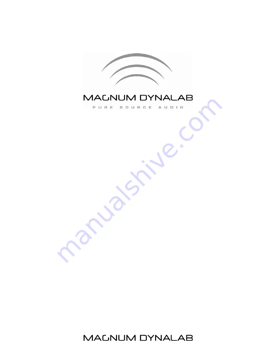 Magnum MD 208 Instruction Manual Download Page 1