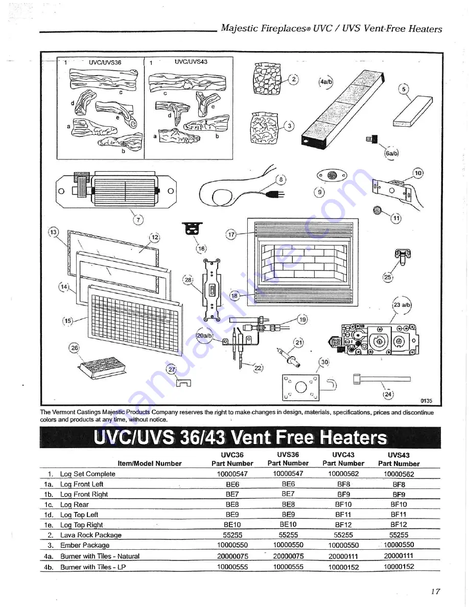 Majestic fireplaces UVC36 Скачать руководство пользователя страница 19