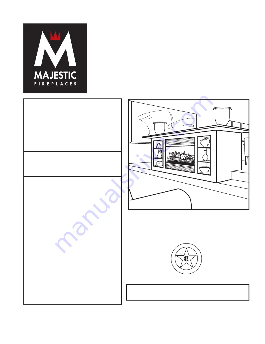 Majestic fireplaces UVS33RN Operating Instructions Manual Download Page 1