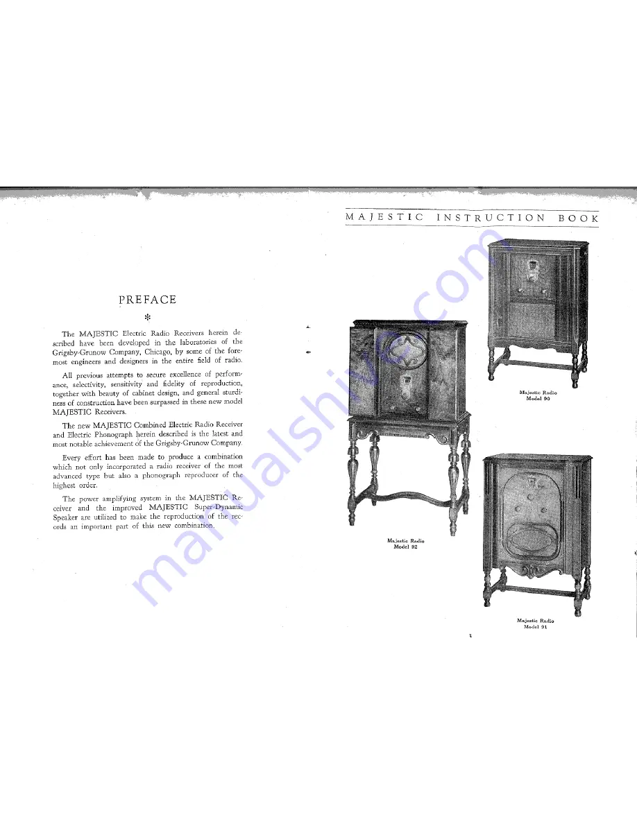 Majestic 102 Instructions For Care And Operation Download Page 2