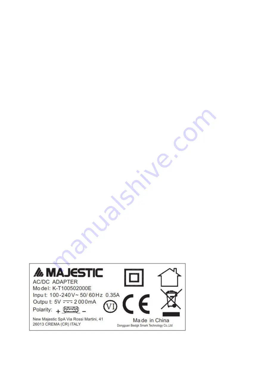 Majestic TAB714 Instruction Manual Download Page 19