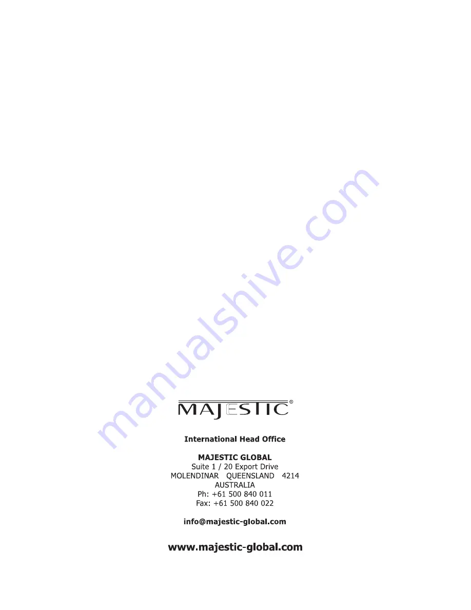 Majestic TM154 User Manual Download Page 1