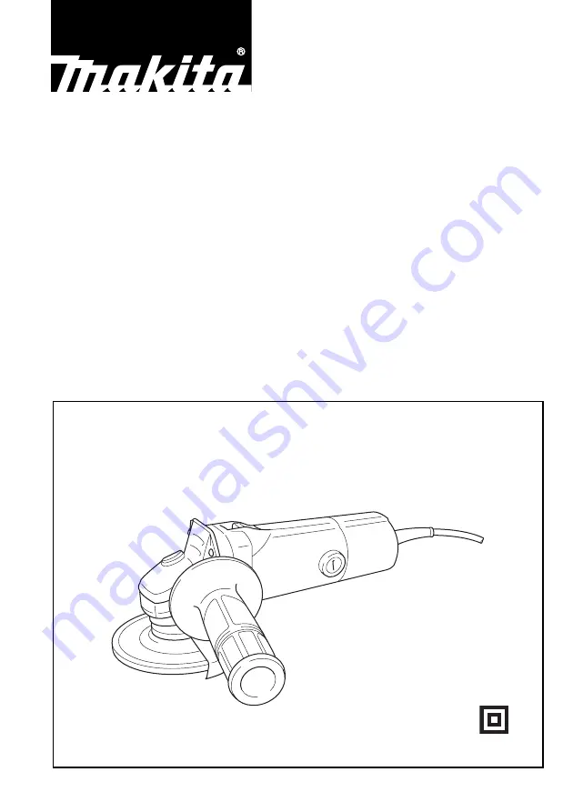 Makita 100 mm 9526NB Instruction Manual Download Page 1