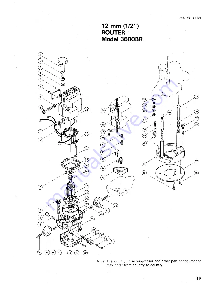 Makita 3600BR Скачать руководство пользователя страница 19