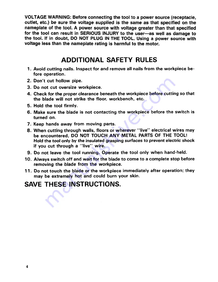 Makita 4301BV Instruction Manual Download Page 4