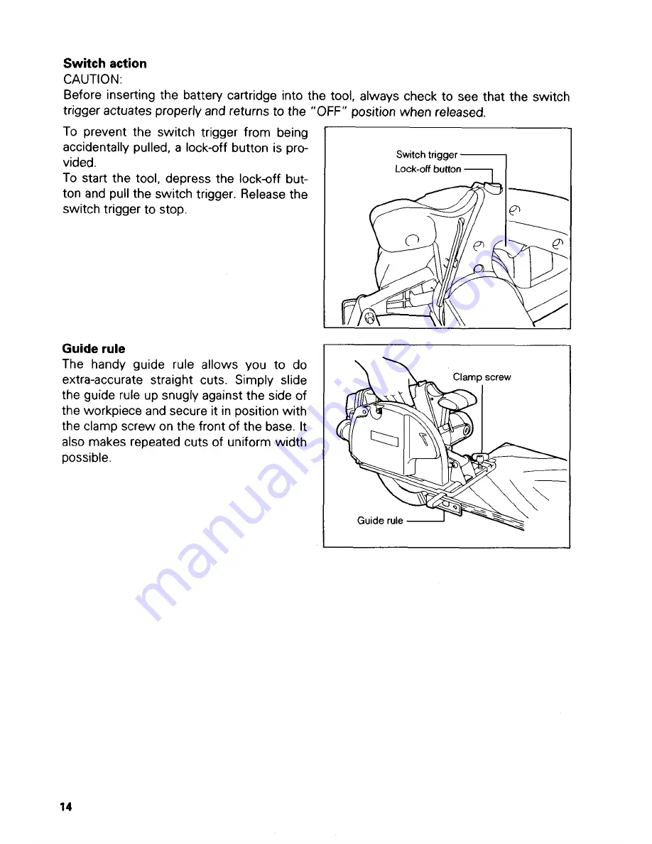 Makita 5046DWB Instruction Manual Download Page 14