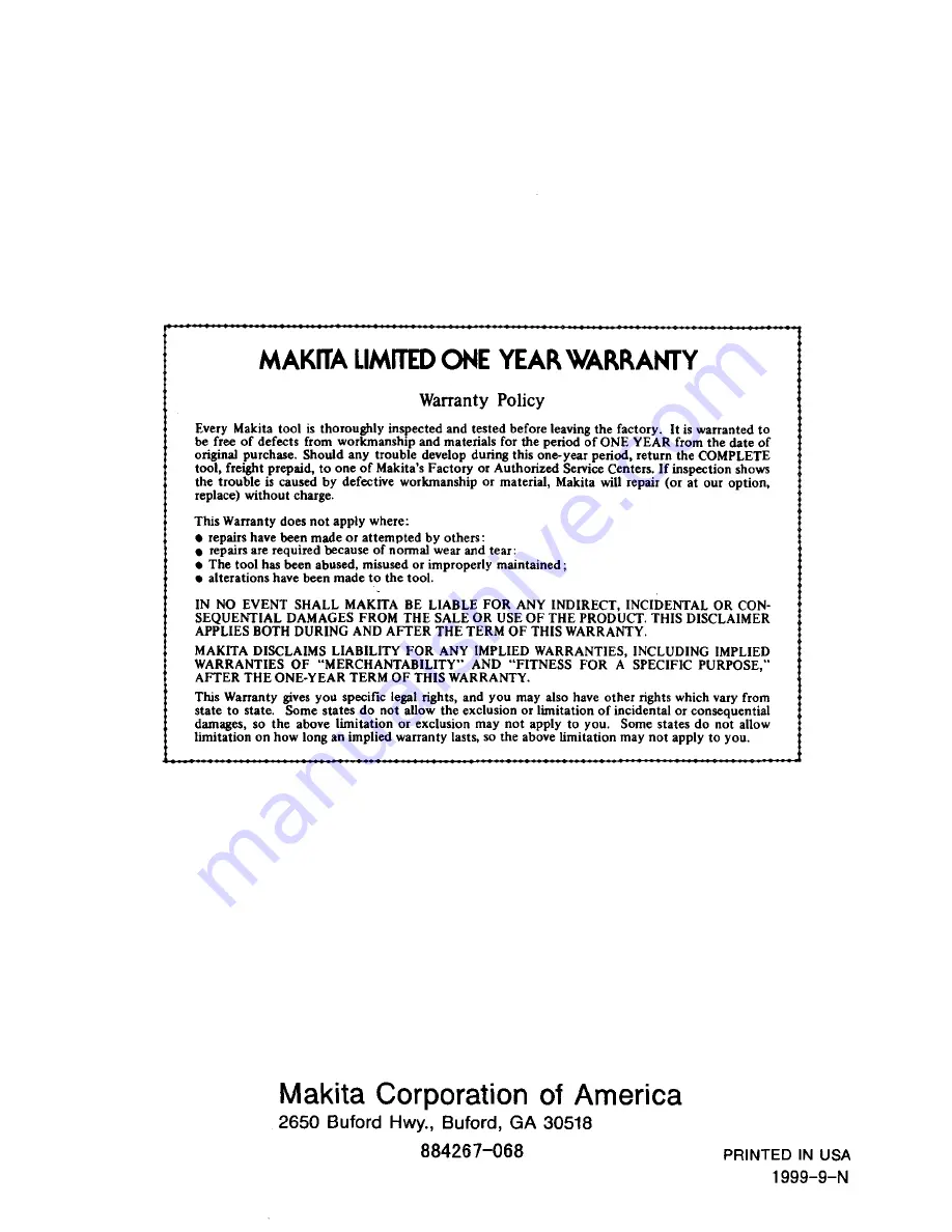 Makita 5046DWB Instruction Manual Download Page 22