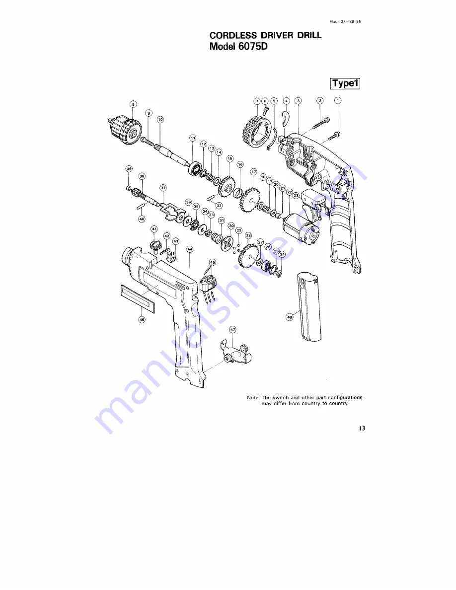 Makita 6075D Instruction Manual Download Page 13