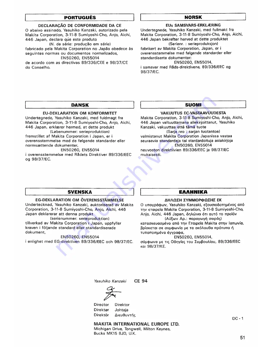 Makita 6903VD Instruction Manual Download Page 51