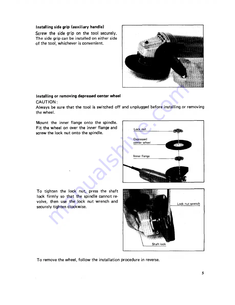 Makita 9000BL Instruction Manual Download Page 5