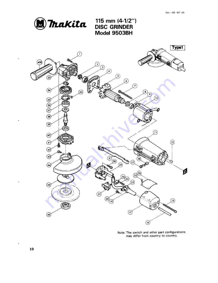 Makita 9000BL Instruction Manual Download Page 10