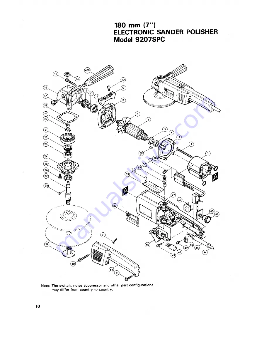 Makita 9207SPC Скачать руководство пользователя страница 10