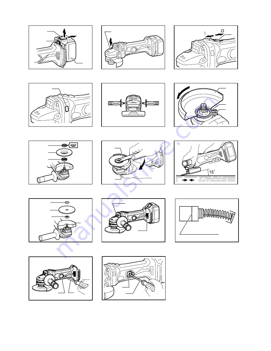 Makita BGA402 Instruction Manuals Download Page 2