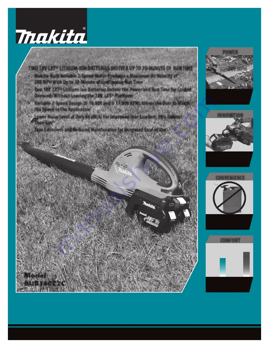 Makita BUB360Z2C Manual Download Page 1