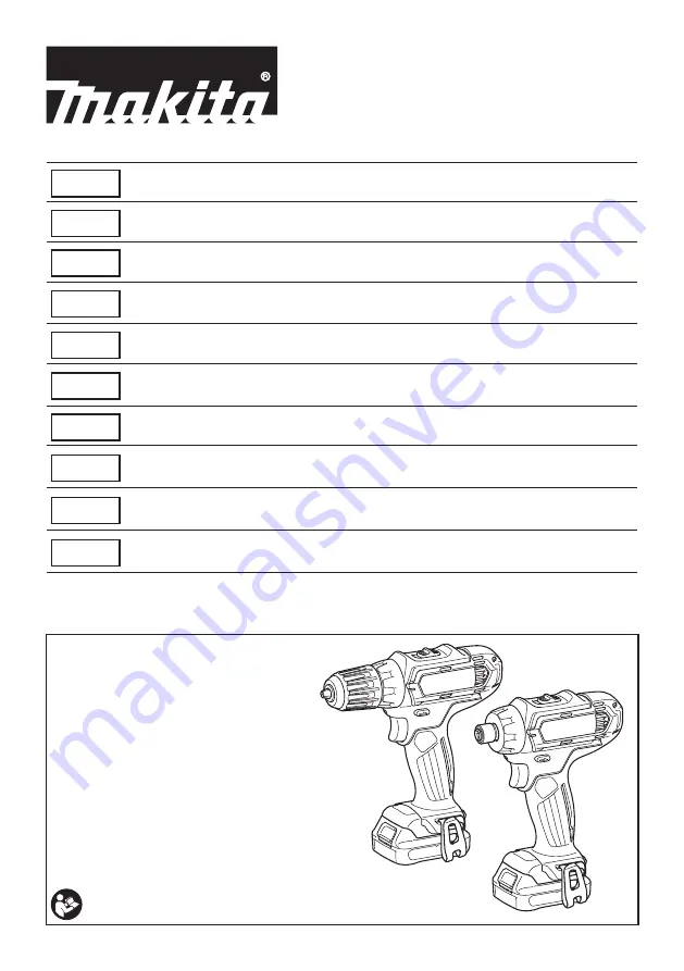 Makita CLX213X1 Instruction Manual Download Page 1