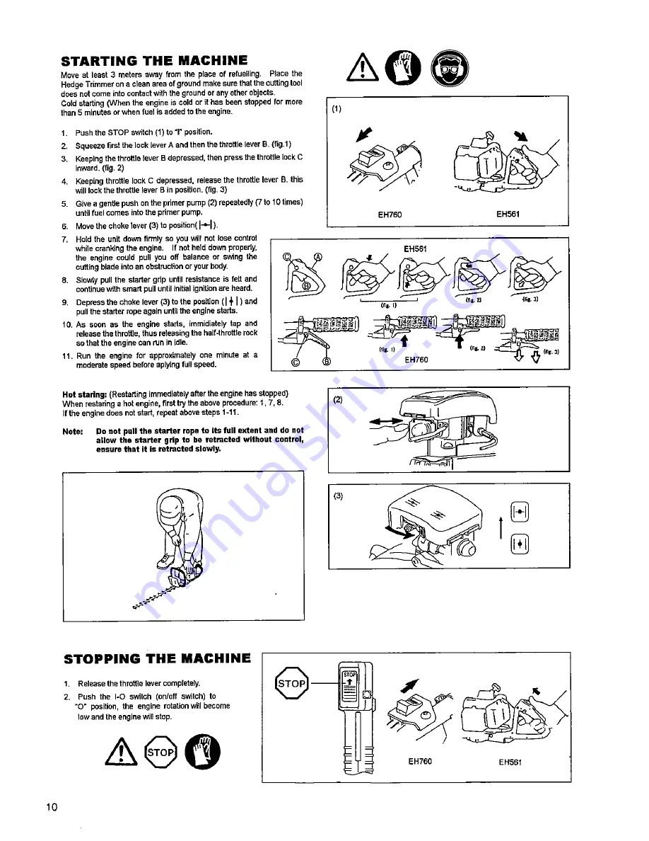 Makita EH561 Скачать руководство пользователя страница 10