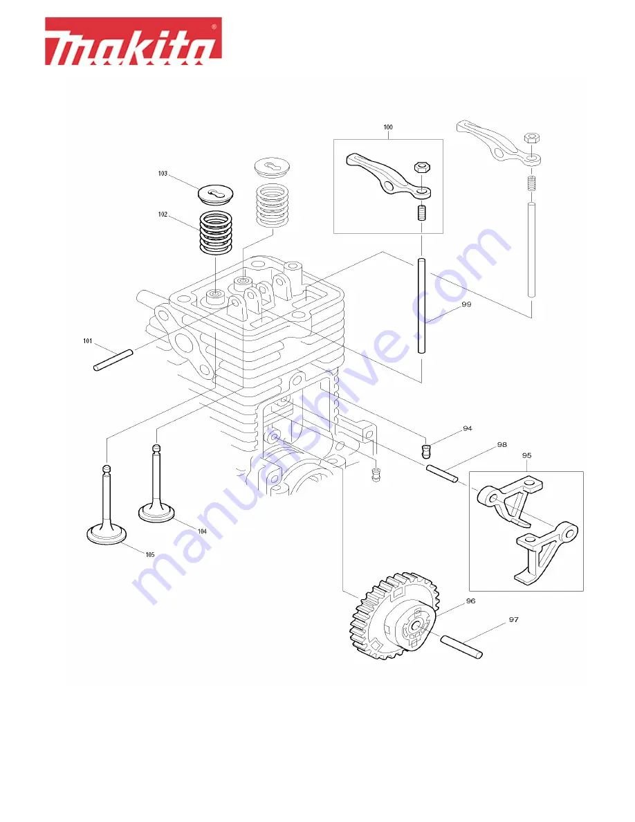 Makita EM4251 Parts Breakdown Download Page 5