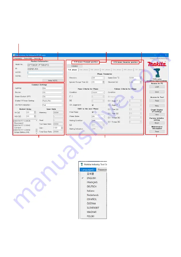 Makita FL Series User Manual Download Page 105