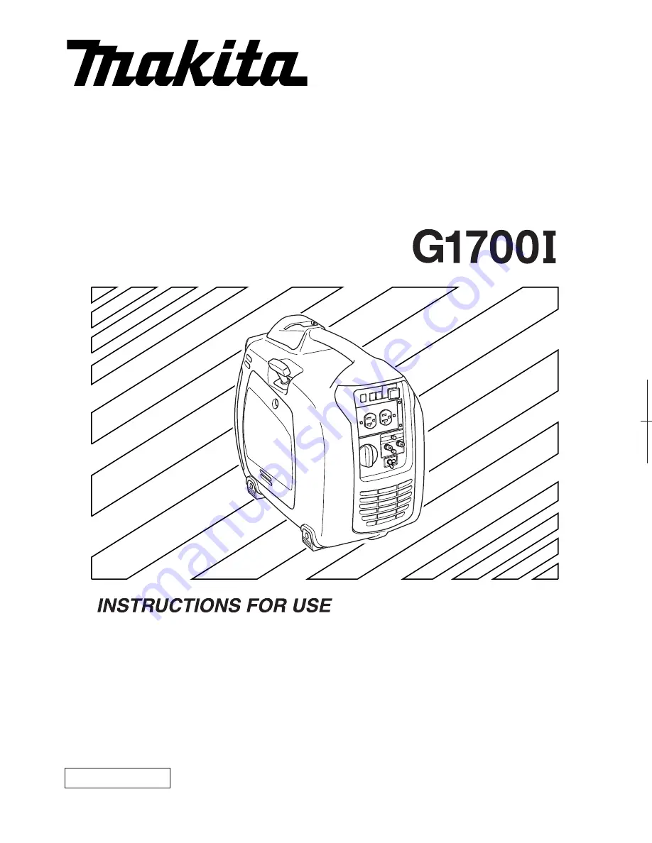 Makita G1700I Instructions For Use Manual Download Page 1