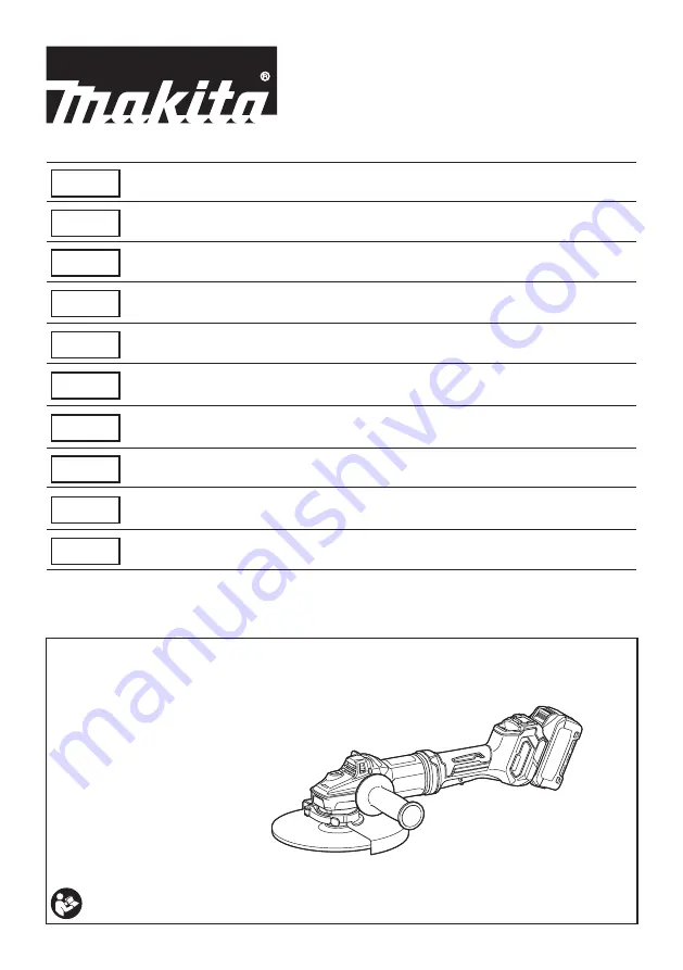 Makita GA037G Instruction Manual Download Page 1