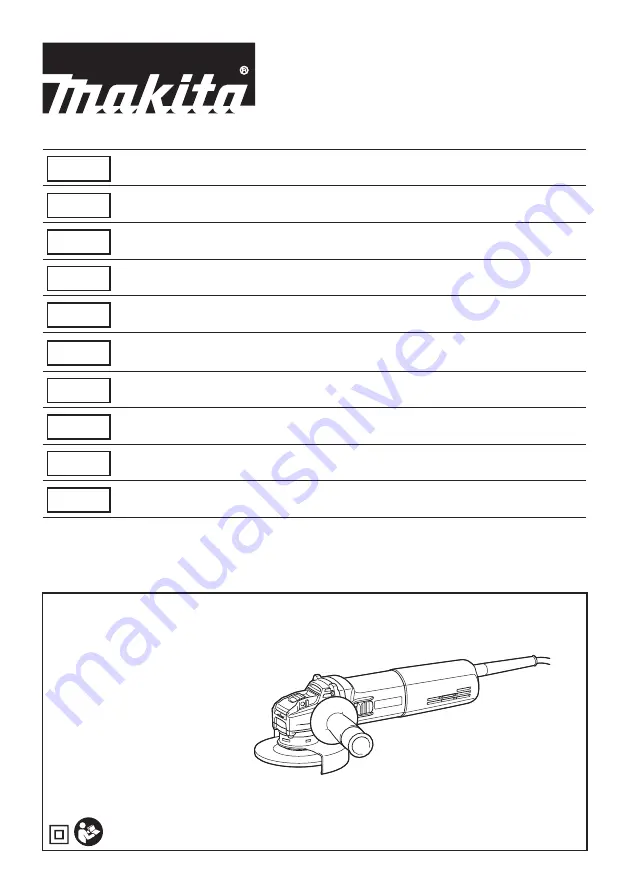 Makita GA5080 Instruction Manual Download Page 1