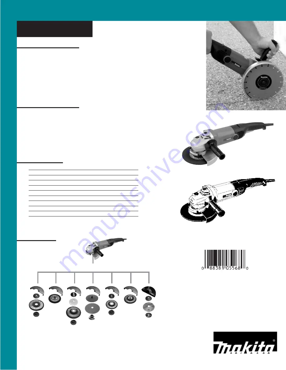 Makita GA7011C Product Brochure Download Page 2