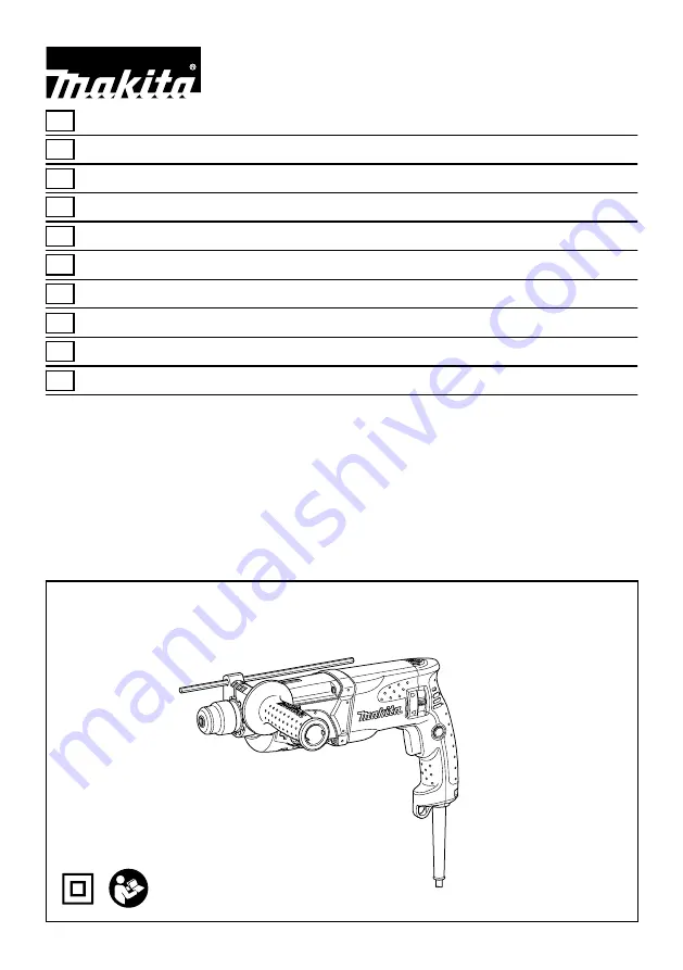 Makita HR2470 Скачать руководство пользователя страница 1